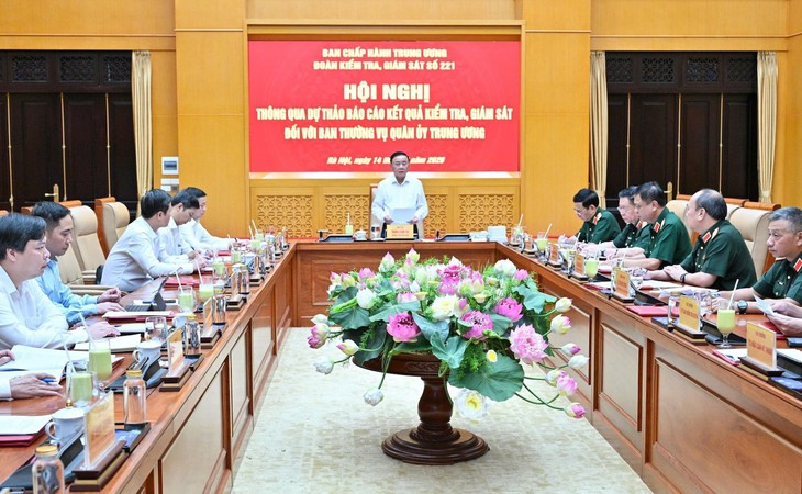 Thông qua dự thảo báo cáo kết quả kiểm tra, giám sát với Ban Thường vụ Quân ủy Trung ương - Ảnh 2.