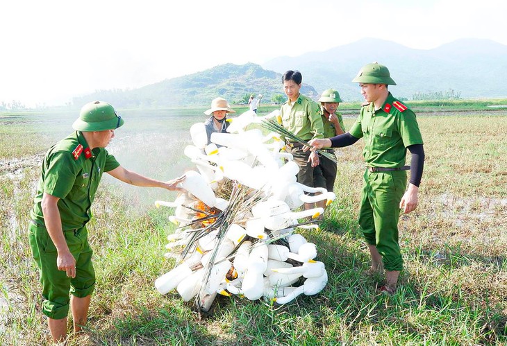 Phá ‘ma trận’ bẫy bắt chim trời, bảo vệ đàn chim mùa di cư - Ảnh 3.