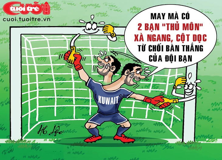 U23 Việt Nam bó tay trước hai 'thủ môn' đặc biệt của Kuwait - Ảnh 1.
