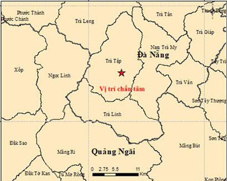 4 trận động đất ở miền núi Đà Nẵng, người dân nghe tiếng nổ, cảm nhận rung lắc - Ảnh 1.