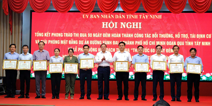 90 ngày thi đua, Tây Ninh đã có 93% mặt bằng đường vành đai 4 TP.HCM - Ảnh 3.