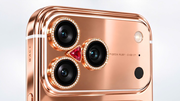 Hơn 300 triệu đồng cho một chiếc iPhone 18 Pro nạm vàng, đá quý - Ảnh 2.