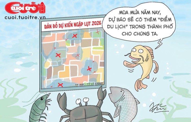 Mùa mưa, thành phố có thêm 'điểm du lịch' - Ảnh 1.