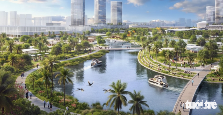 Tập đoàn của tỉ phú Phạm Thị Phương Thảo đề xuất giữ hướng tuyến metro số 5 nối sân vận động Rạch Chiếc - Ảnh 2.