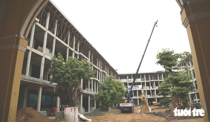 Trường giữa trung tâm Đà Nẵng chậm tiến độ, học sinh đi học nhờ: Nhắc nhiều, nhà thầu vẫn chậm - Ảnh 3.