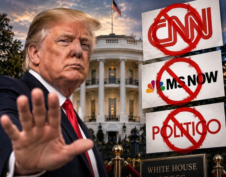 Ông Trump có quyền cấm CNN và các báo đài khác vào Nhà Trắng? - Ảnh 1.