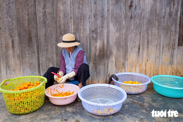Mùa hồng Đà Lạt đã về, trái vàng ươm từ phố ra tận ngoại ô - Ảnh 6.