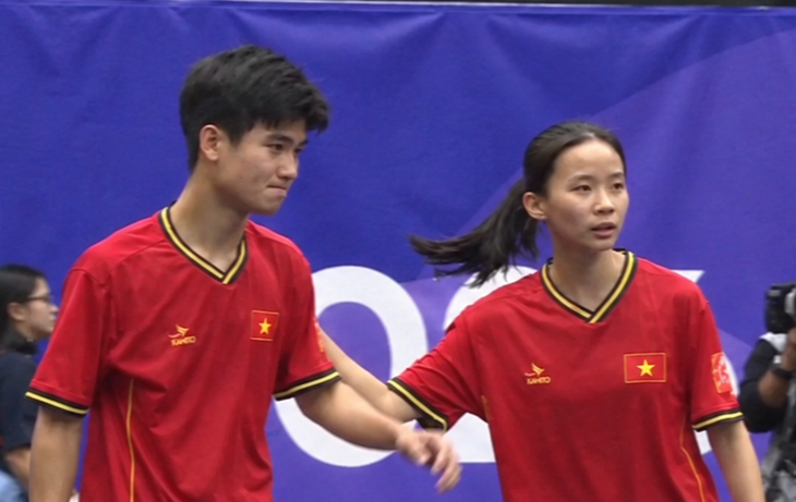 Teqball mang về huy chương đầu tiên cho Việt Nam ở Asiad 20 - Ảnh 1.