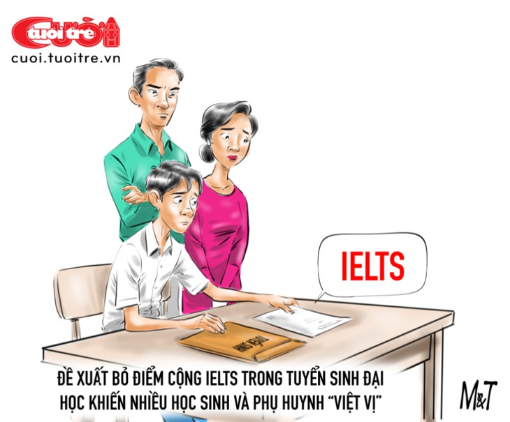 Phụ huynh đứng ngồi không yên vì 'điểm cộng IELTS' - Ảnh 1.