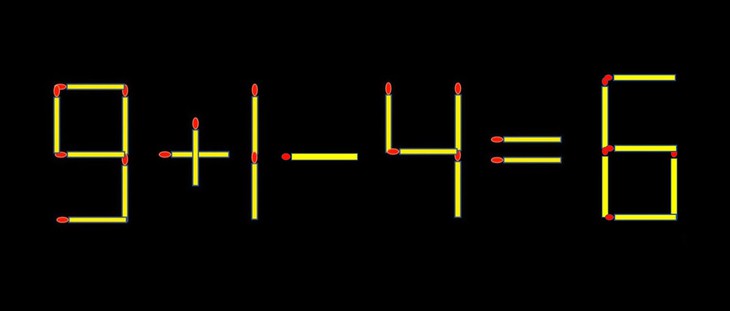 Thử tài IQ: Di chuyển một que diêm để 9+14=8 thành phép tính đúng - Ảnh 1.