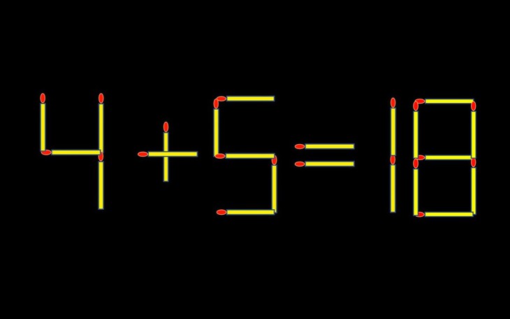 Thử tài IQ: Di chuyển một que diêm để 5+4=19 thành phép tính đúng - Ảnh 7.