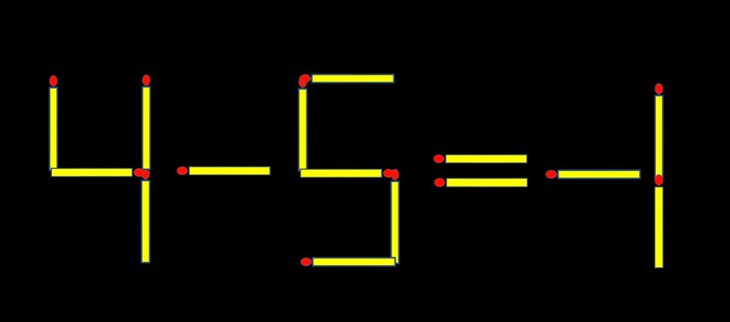 Thử tài IQ: Di chuyển một que diêm để 5+4=19 thành phép tính đúng - Ảnh 1.