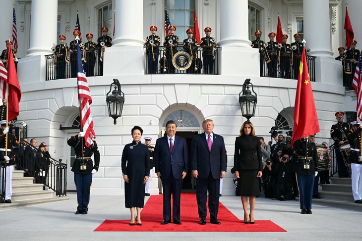 Ảnh: Ông Tập tới Nhà Trắng, ông Trump ca ngợi 'tình bạn tuyệt vời' - Ảnh 5.