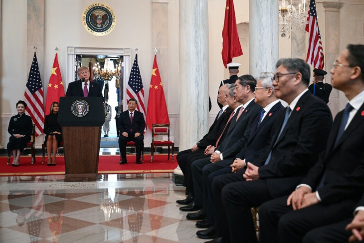 Ảnh: Ông Tập tới Nhà Trắng, ông Trump ca ngợi 'tình bạn tuyệt vời' - Ảnh 6.