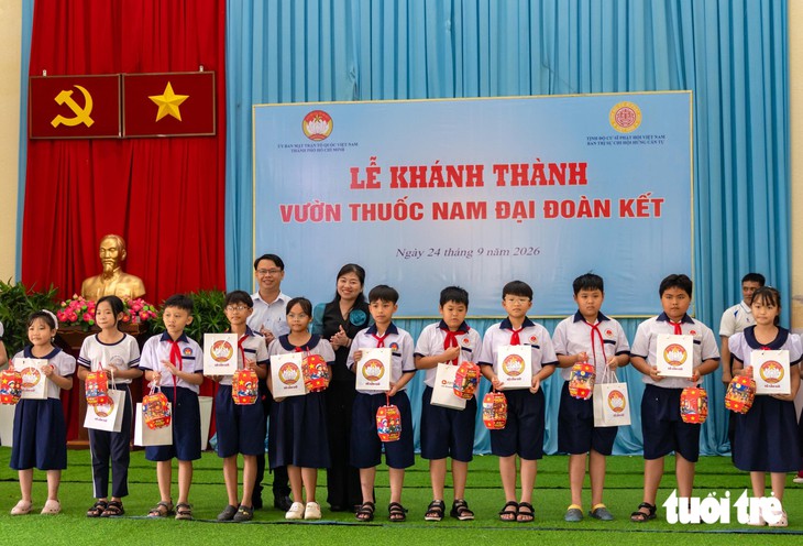 Cần Giờ có vườn thuốc nam vừa là lớp học xanh, vừa chăm sóc sức khỏe cộng đồng - Ảnh 9.