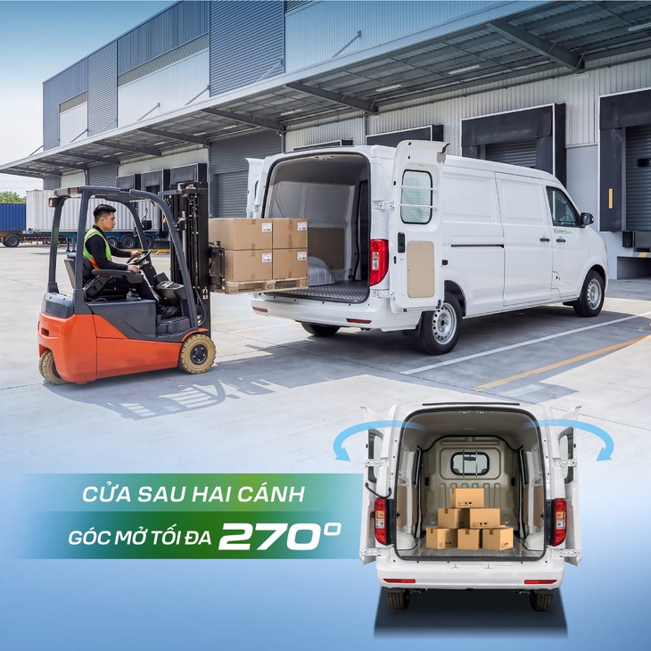 Xe tải van điện THACO TOWNER E: Giải pháp vận chuyển xanh cho đô thị 2026 - Ảnh 3.