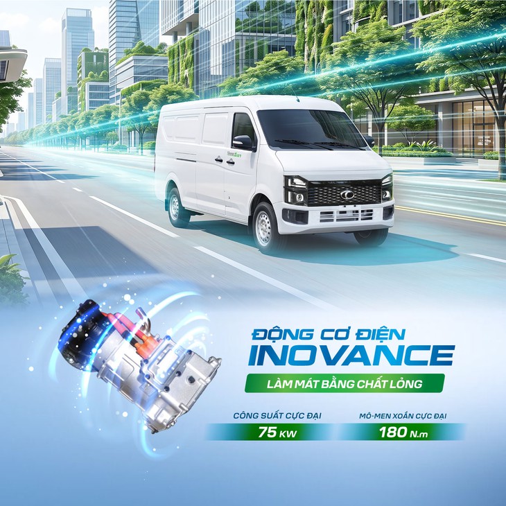 Xe tải van điện THACO TOWNER E: Giải pháp vận chuyển xanh cho đô thị 2026 - Ảnh 5.