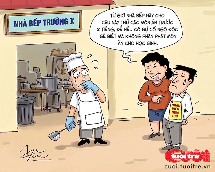 Trường bán trú tuyển nhân viên 'chỉ ăn' theo đúng nghĩa đen - Ảnh 1.