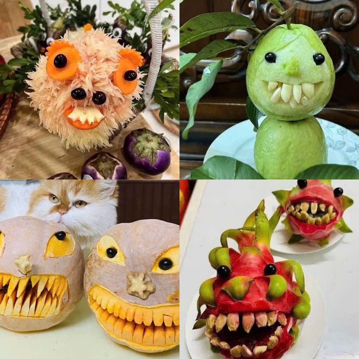 Mâm cỗ Trung thu ‘đổi mood’, trái cây hoá muôn hình - Ảnh 1.