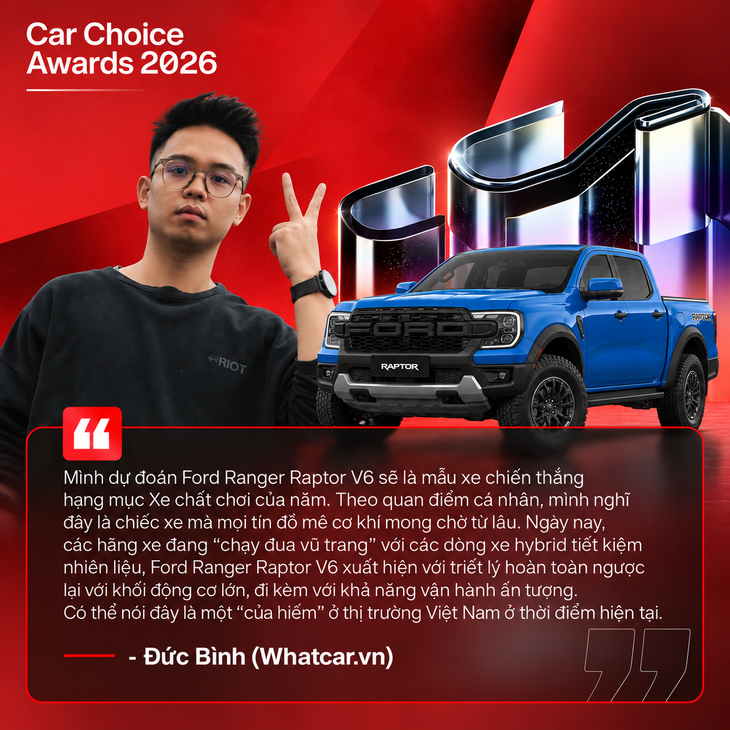 Dàn KOC ngành xe gọi tên loạt ‘ứng cử viên’ tại Car Choice Awards 2026: Bất ngờ từ xe Trung Quốc đến những ‘tượng đài’ cơ khí thuần chất! - Ảnh 12.