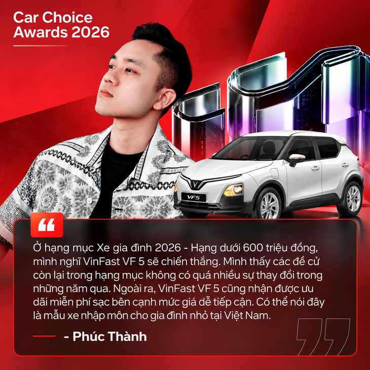 Dàn KOC ngành xe gọi tên loạt ‘ứng cử viên’ tại Car Choice Awards 2026: Bất ngờ từ xe Trung Quốc đến những ‘tượng đài’ cơ khí thuần chất! - Ảnh 1.