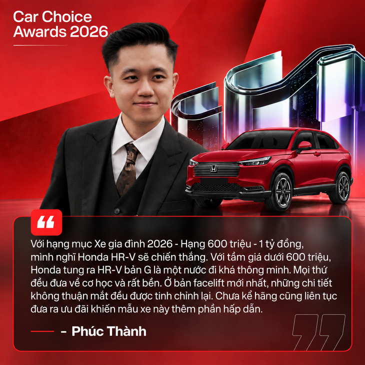 Dàn KOC ngành xe gọi tên loạt ‘ứng cử viên’ tại Car Choice Awards 2026: Bất ngờ từ xe Trung Quốc đến những ‘tượng đài’ cơ khí thuần chất! - Ảnh 2.