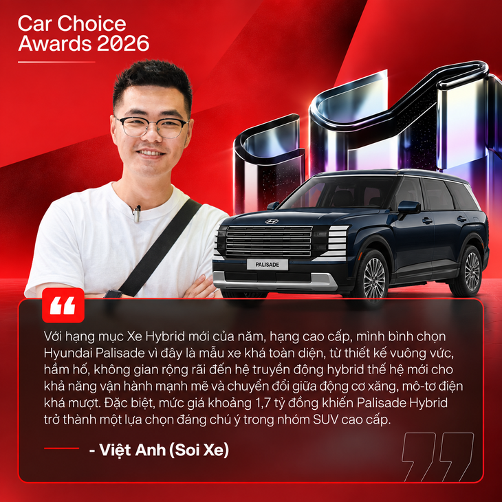 Dàn KOC ngành xe gọi tên loạt ‘ứng cử viên’ tại Car Choice Awards 2026: Bất ngờ từ xe Trung Quốc đến những ‘tượng đài’ cơ khí thuần chất! - Ảnh 6.