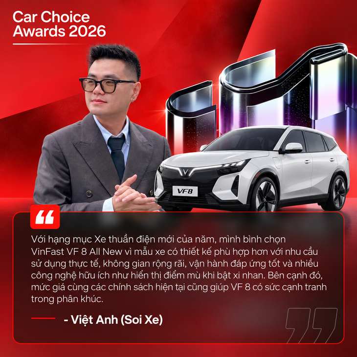 Dàn KOC ngành xe gọi tên loạt ‘ứng cử viên’ tại Car Choice Awards 2026: Bất ngờ từ xe Trung Quốc đến những ‘tượng đài’ cơ khí thuần chất! - Ảnh 7.