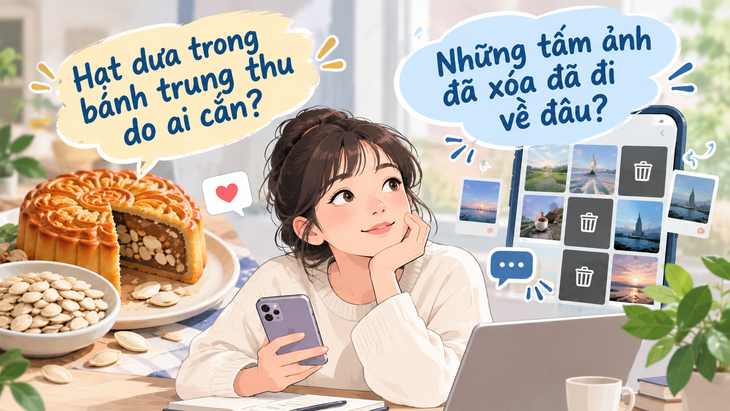 Những câu hỏi vô tri nhưng hot: Hạt dưa trong bánh trung thu do ai cắn - Ảnh 1.
