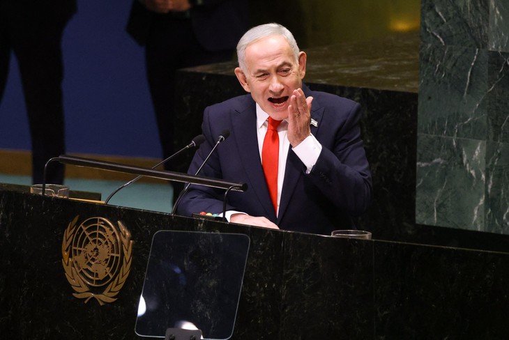 Ông Netanyahu công kích đối thủ lẫn đồng minh tại Liên hợp quốc - Ảnh 1.