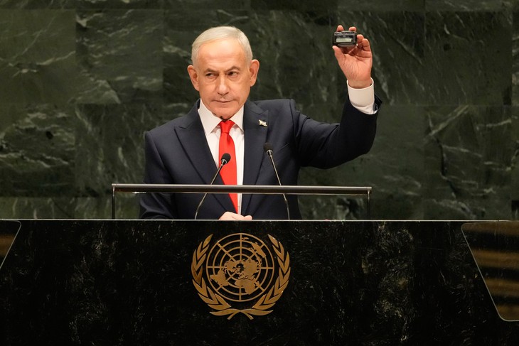 Ông Netanyahu mang ‘máy nhắn tin tử thần’ tới Liên hợp quốc - Ảnh 1.