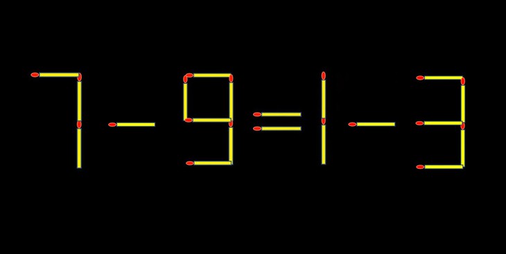Thử tài IQ: Di chuyển một que diêm để 7+9=13 thành phép tính đúng - Ảnh 1.