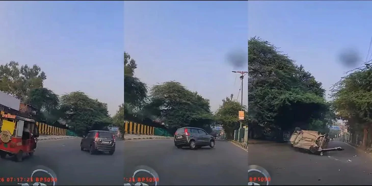 Video cho thấy vì sao ngồi sau vẫn phải thắt dây an toàn: Màn lật xe suýt phải trả giá đắt - Ảnh 1.