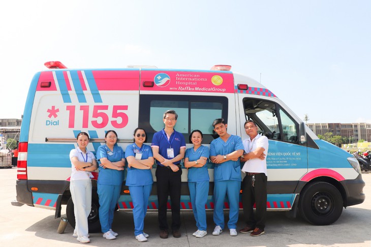 Bệnh viện Quốc tế Mỹ triển khai trạm cấp cứu vệ tinh 115