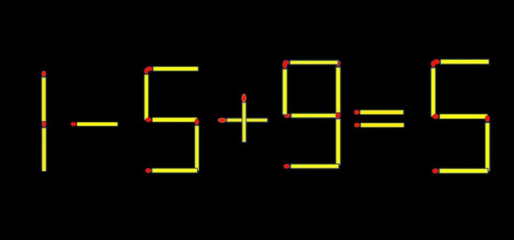 Thử tài IQ: Di chuyển một que diêm để 15+9=6 thành phép tính đúng - Ảnh 1.