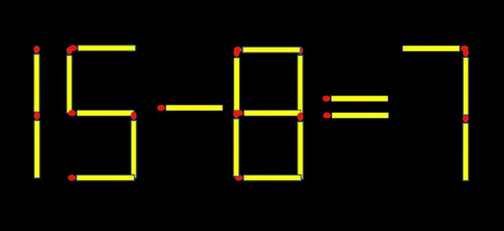 Thử tài IQ: Di chuyển một que diêm để 15+9=6 thành phép tính đúng - Ảnh 1.