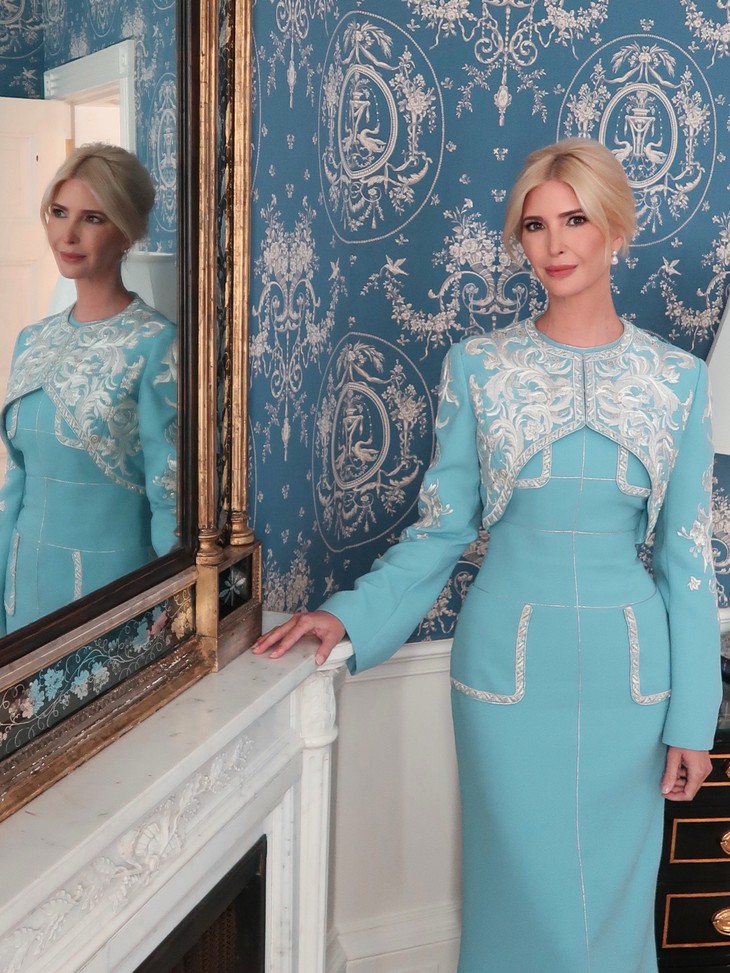 Ivanka Trump diện váy nhà mốt Trung Quốc đón tiếp ông Tập Cận Bình - Ảnh 1.