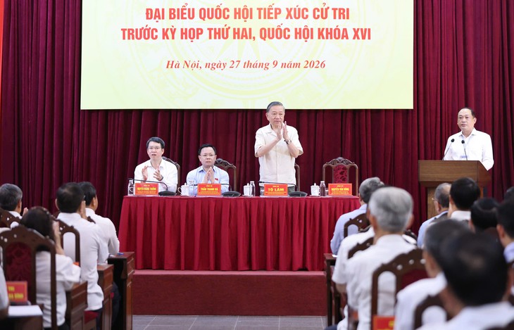 Tổng Bí thư, Chủ tịch nước Tô Lâm tiếp xúc cử tri Hà Nội - Ảnh 2.