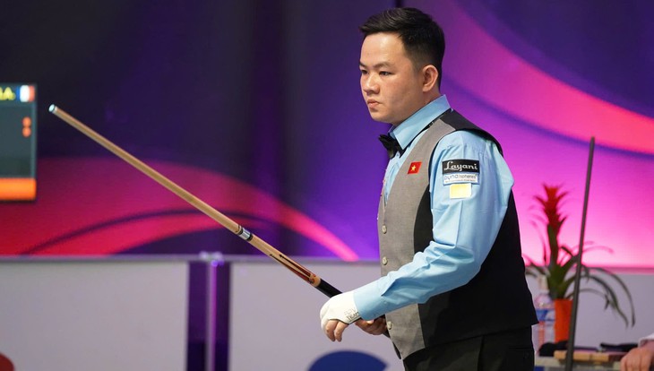 Bao Phương Vinh ngược dòng nghẹt thở, vào chung kết Giải billiards vô địch thế giới - Ảnh 1.