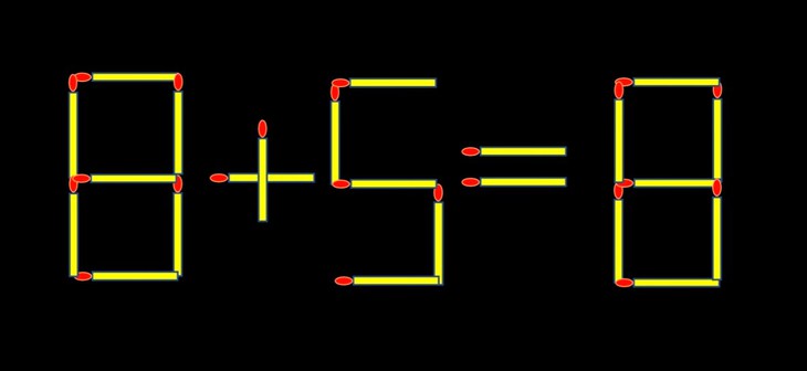 Thử tài IQ: Di chuyển một que diêm để 21+4=8 thành phép tính đúng - Ảnh 2.