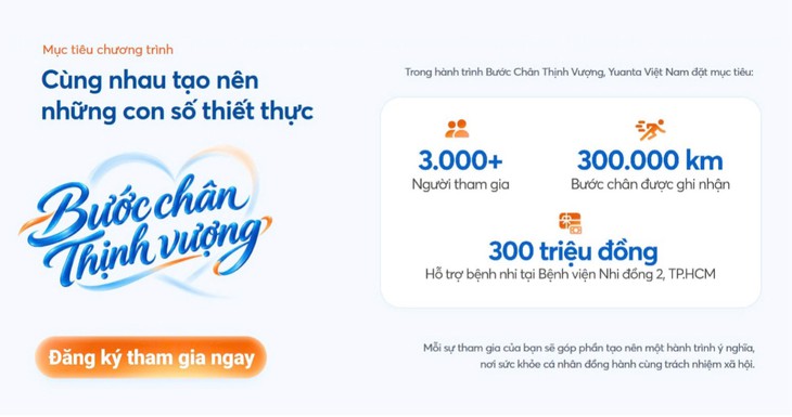 Giải chạy "Bước chân Thịnh vượng 2026": Cùng Yuanta Việt Nam tiếp sức bệnh nhi! - Ảnh 2.