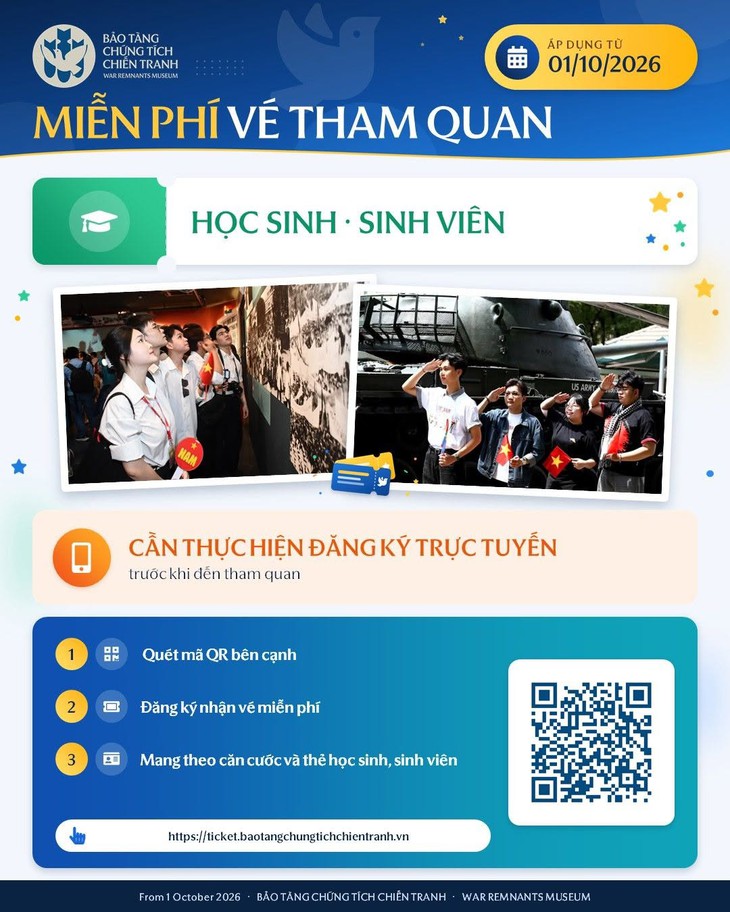 TP.HCM miễn vé tham quan bảo tàng cho học sinh, sinh viên từ 1-10 - Ảnh 2.
