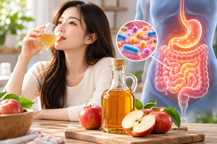 Uống giấm táo để tốt cho tiêu hóa: Sự thật có giống lời đồn? - Ảnh 1.