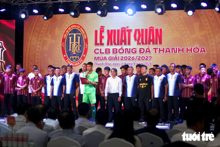 CLB Thanh Hóa xuất quân, mang diện mạo mới đến V-League 2026 - 2027 - Ảnh 1.
