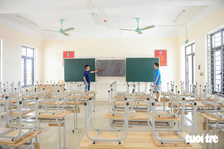 Trường nội trú hơn 123 tỉ đồng đã sạch đẹp, học sinh vùng biên xứ Thanh háo hức chờ khai giảng - Ảnh 6.