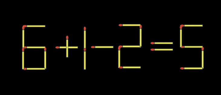 Thử tài IQ: Di chuyển một que diêm để 8+12=5 thành phép tính đúng - Ảnh 1.