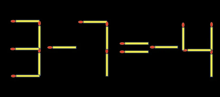 Thử tài IQ: Di chuyển một que diêm để 3+7=4 thành phép tính đúng - Ảnh 1.