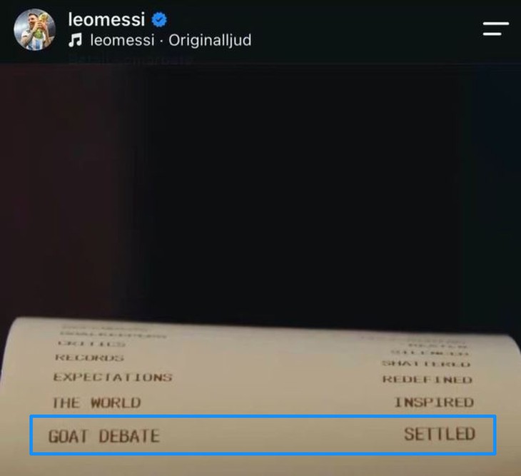 Messi tự nhận mình là GOAT, tin chuẩn chưa? - Ảnh 1.