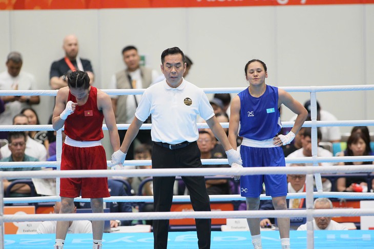 Đánh bại nhà vô địch boxing thế giới, Nguyễn Thị Tâm vào chung kết tranh HCV Asiad - Ảnh 3.