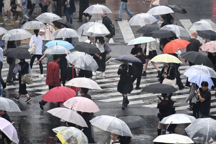Người dân Tokyo mệt mỏi vì mưa liên tiếp 35 ngày - Ảnh 1.
